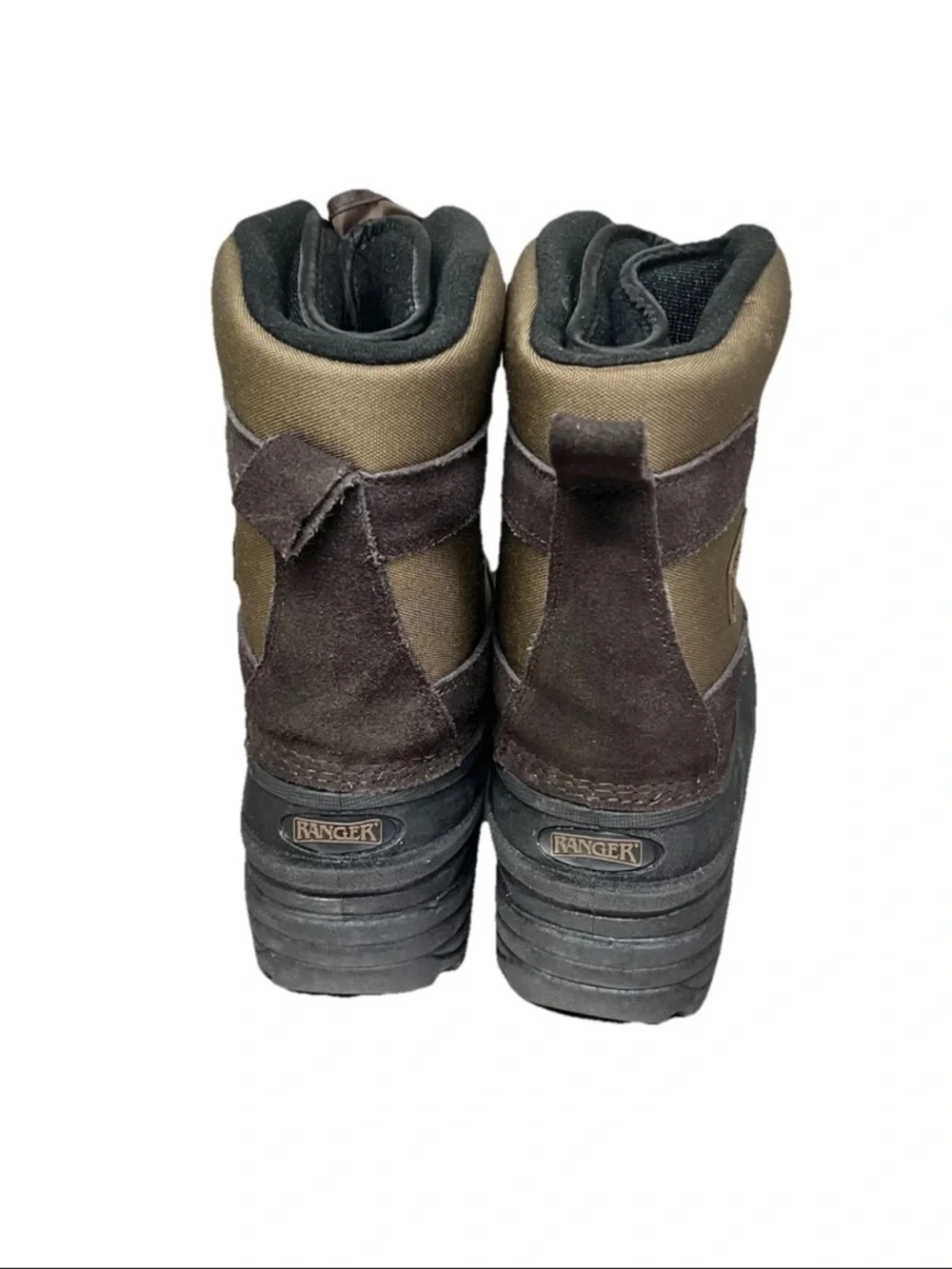 Ranger Men's Brown & green  heavy duty Waterproof Snow Boots size 7 THERMOLITE